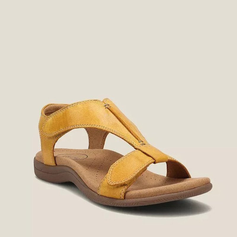 Women's Orthopedic Leather Sandals with Anatomical Insole
