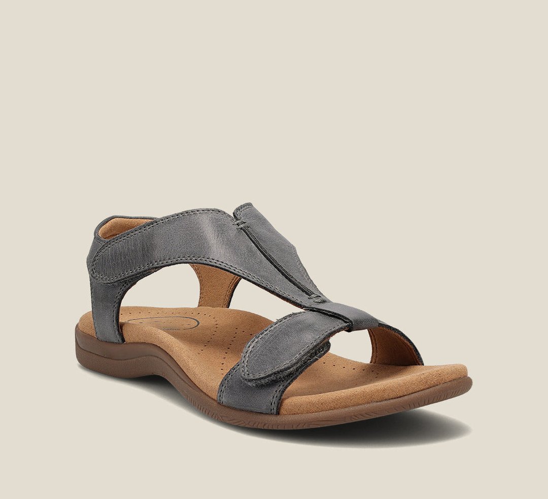 Women's Orthopedic Leather Sandals with Anatomical Insole