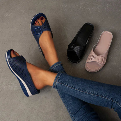 Women's Orthopedic Sandals with Adjustment and Soft Footbed