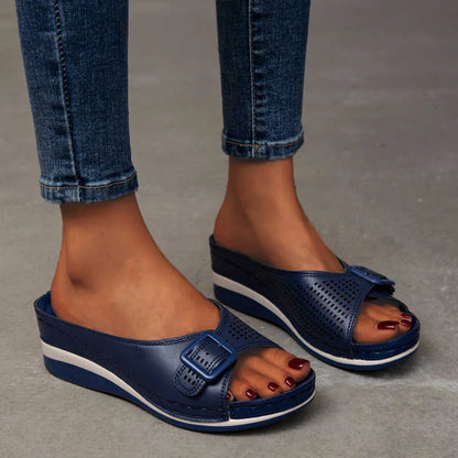 Women's Orthopedic Sandals with Adjustment and Soft Footbed
