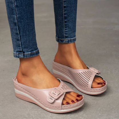Women's Orthopedic Sandals with Adjustment and Soft Footbed