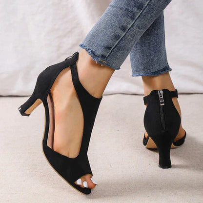 Women's Orthopedic Sandals with an Elegant Heel