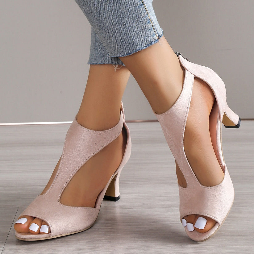 Women's Orthopedic Sandals with an Elegant Heel
