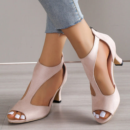Women's Orthopedic Sandals with an Elegant Heel