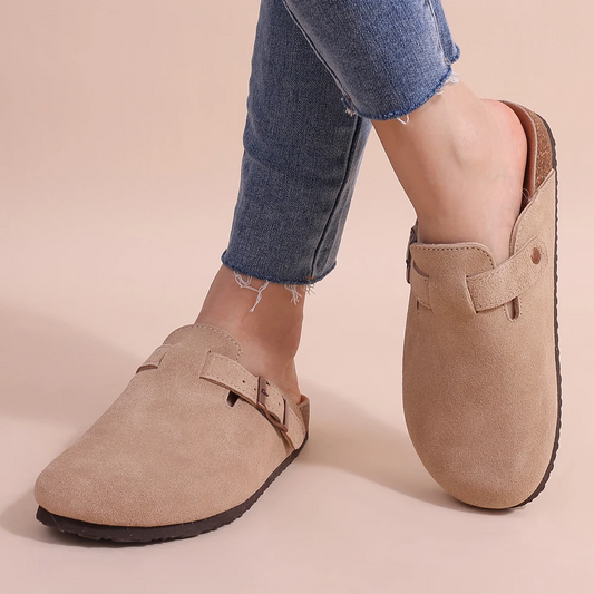 Women's Orthopedic Slides with Cork Footbed