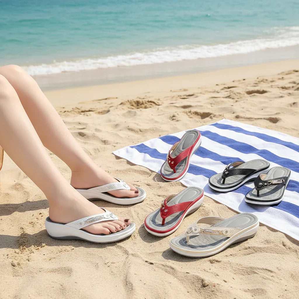 Women's Orthopedic Slides with Soft Sole