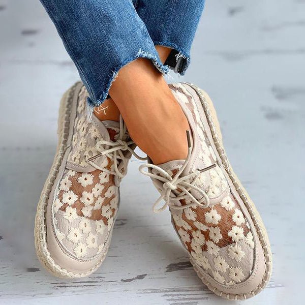 Women's Orthopedic Sneakers with Embroidery