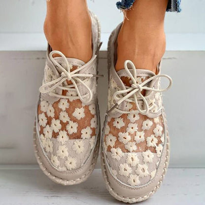 Women's Orthopedic Sneakers with Embroidery