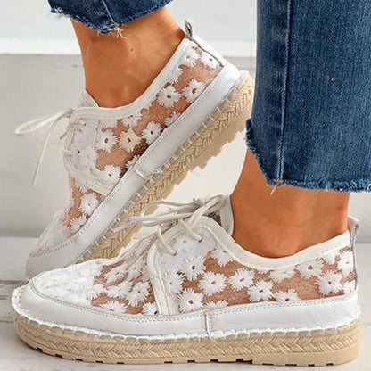 Women's Orthopedic Sneakers with Embroidery