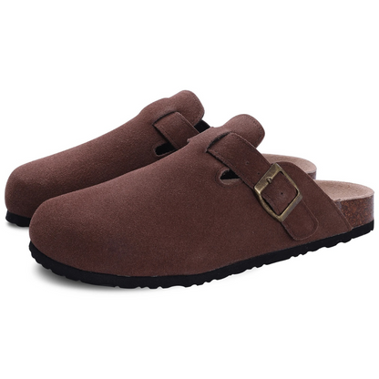 Women's Slides with Cork Footbed