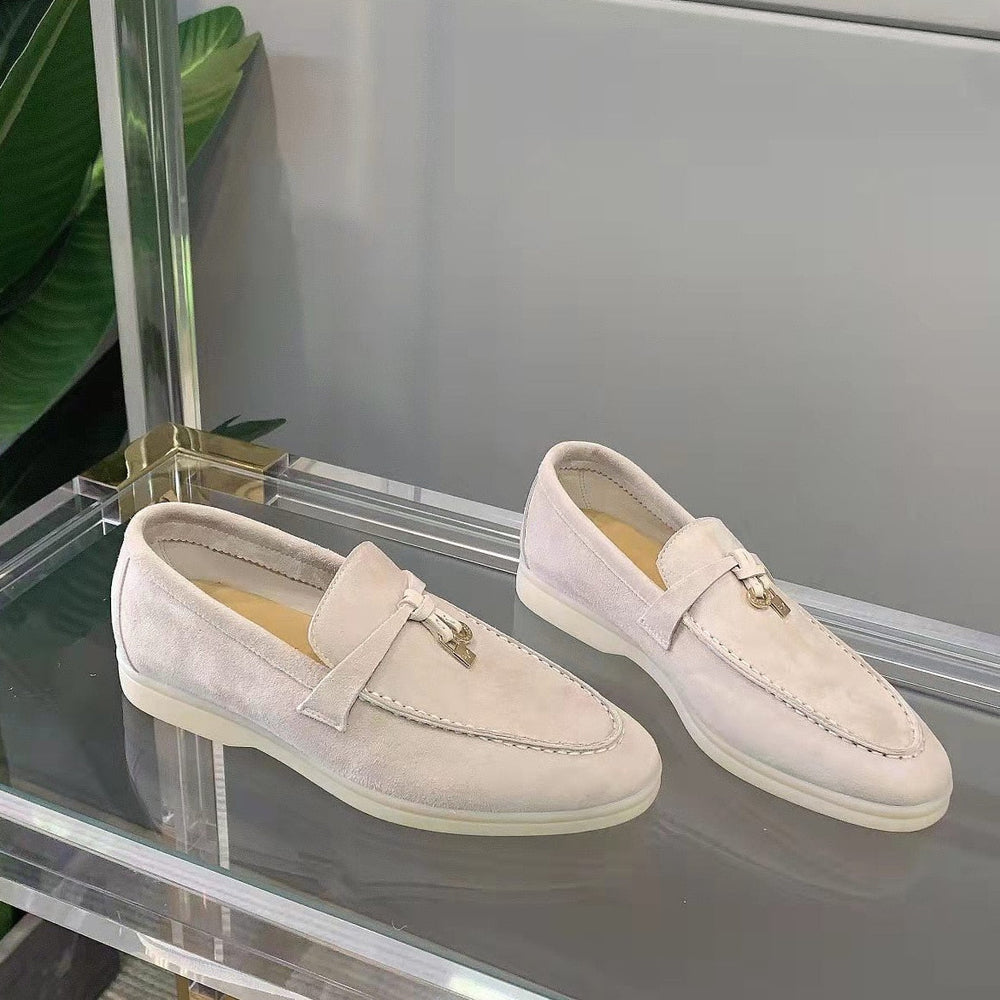Women's Suede Loafers with a Luxurious Finish