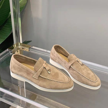 Women's Suede Loafers with a Luxurious Finish