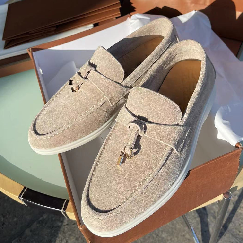 Women's Suede Loafers with a Luxurious Finish