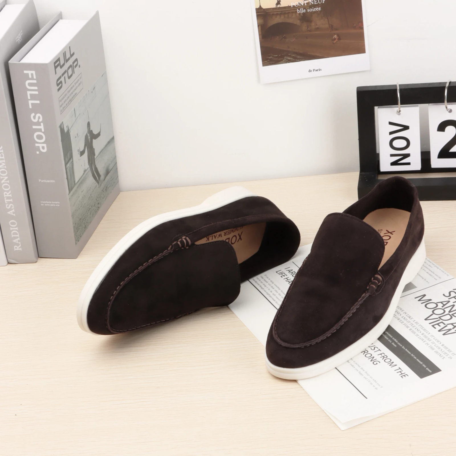 Women's Suede Slip-On Loafers with a Luxurious Look
