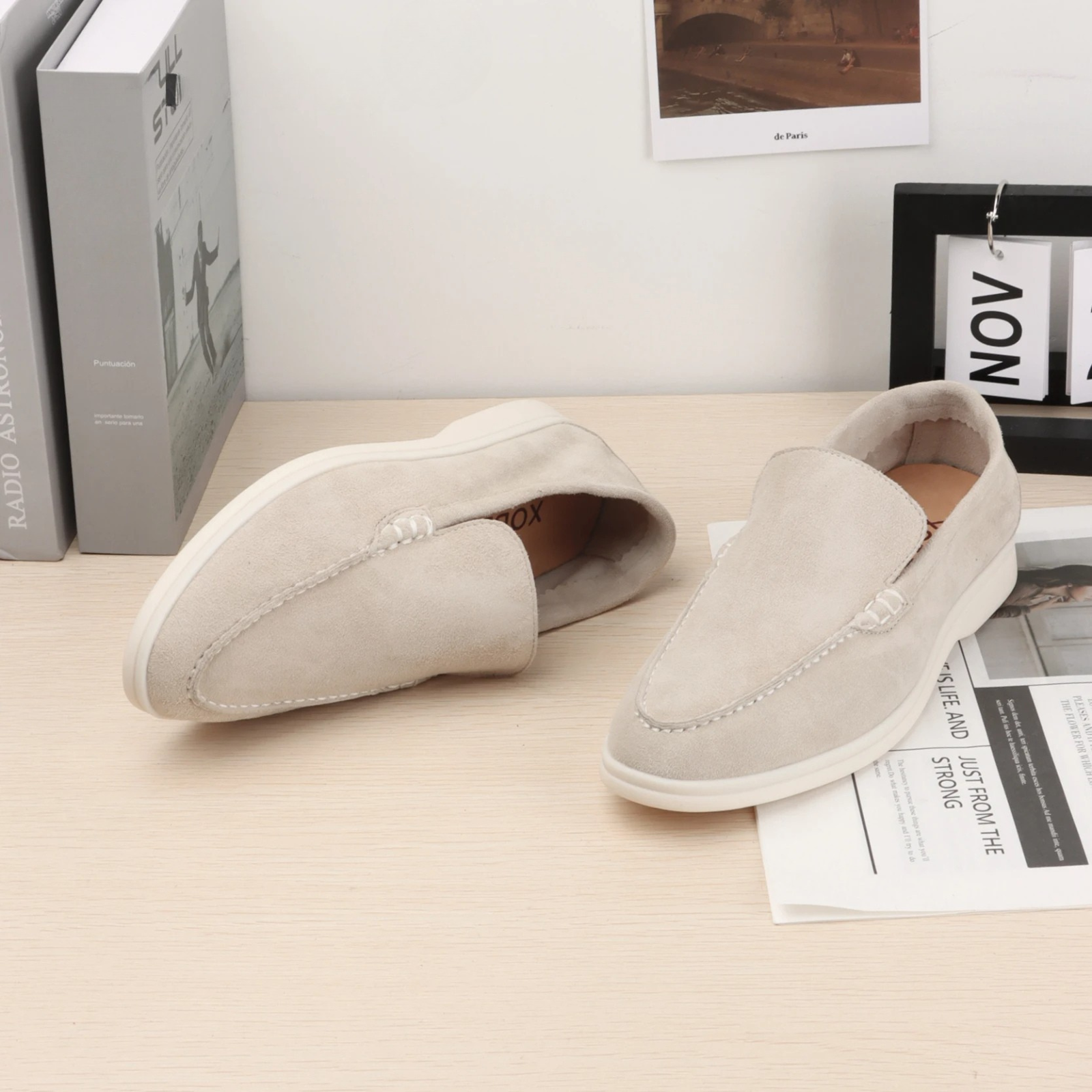 Women's Suede Slip-On Loafers with a Luxurious Look
