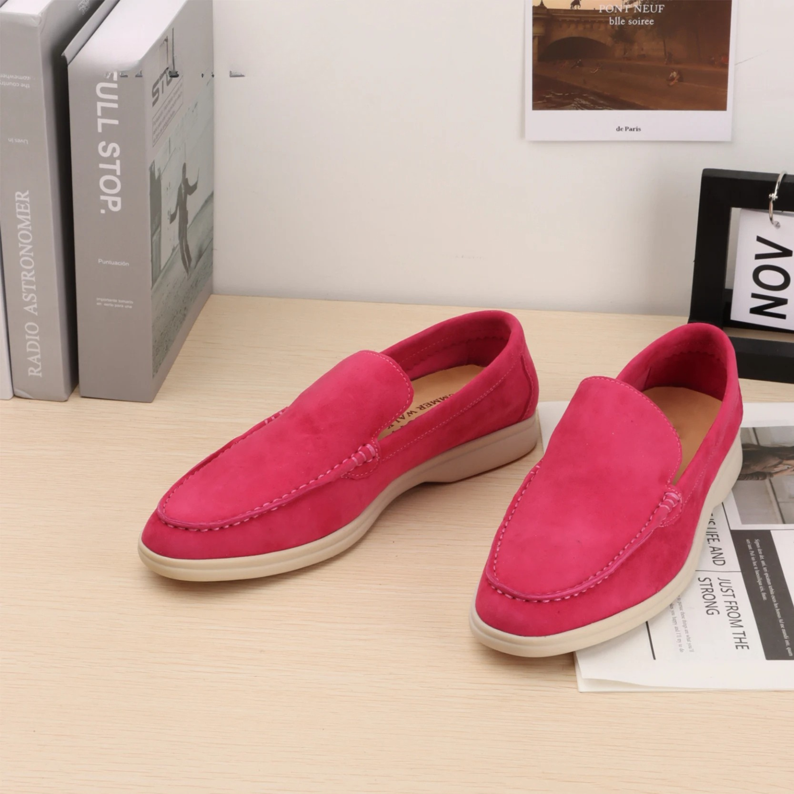 Women's Suede Slip-On Loafers with a Luxurious Look
