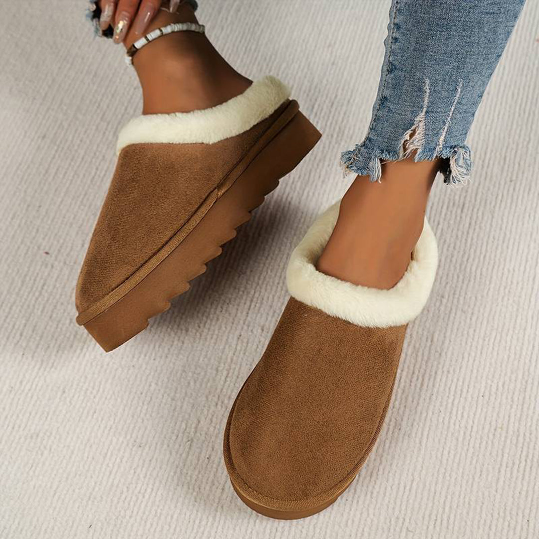 Women's Warm Slippers with a Sturdy Sole