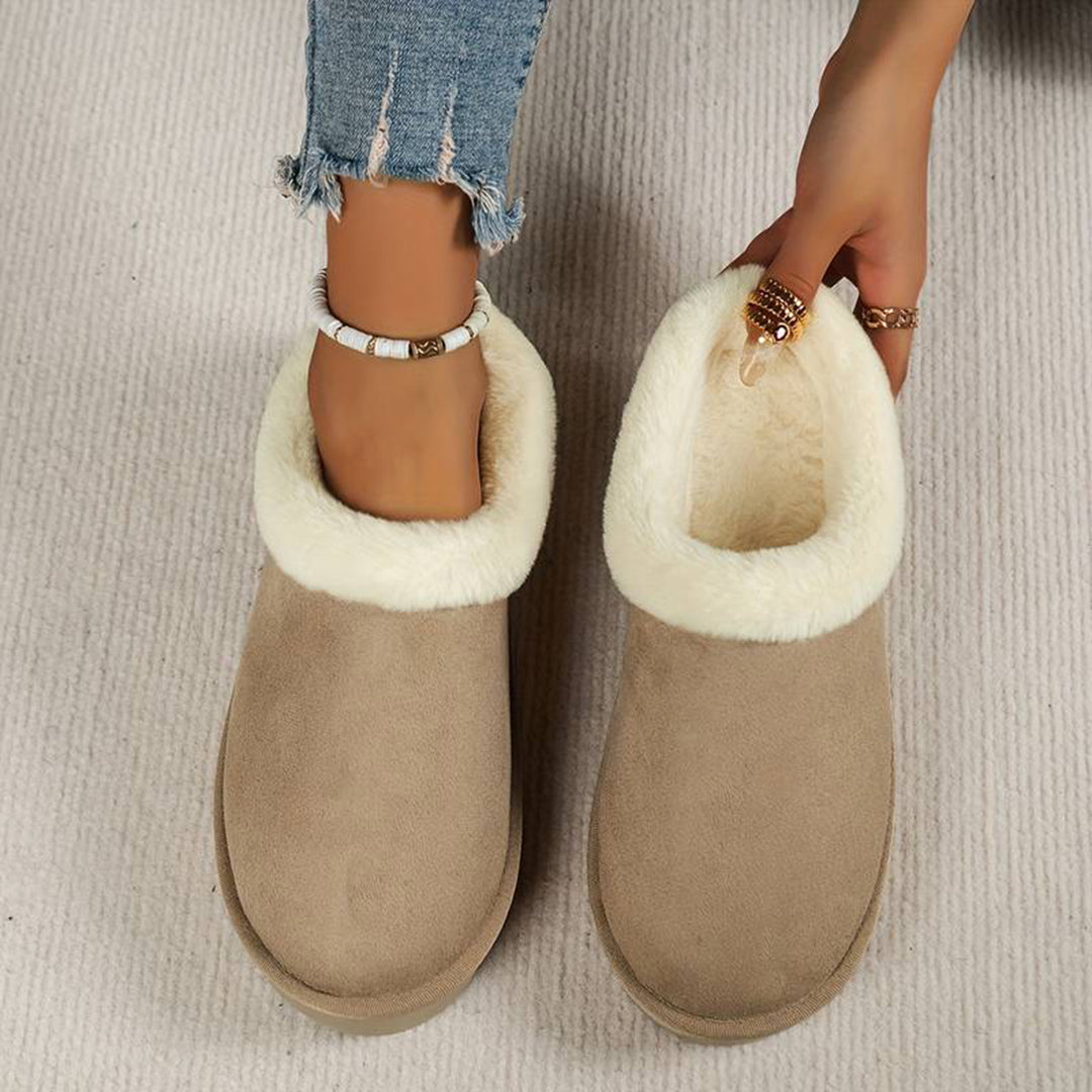 Women's Warm Slippers with a Sturdy Sole