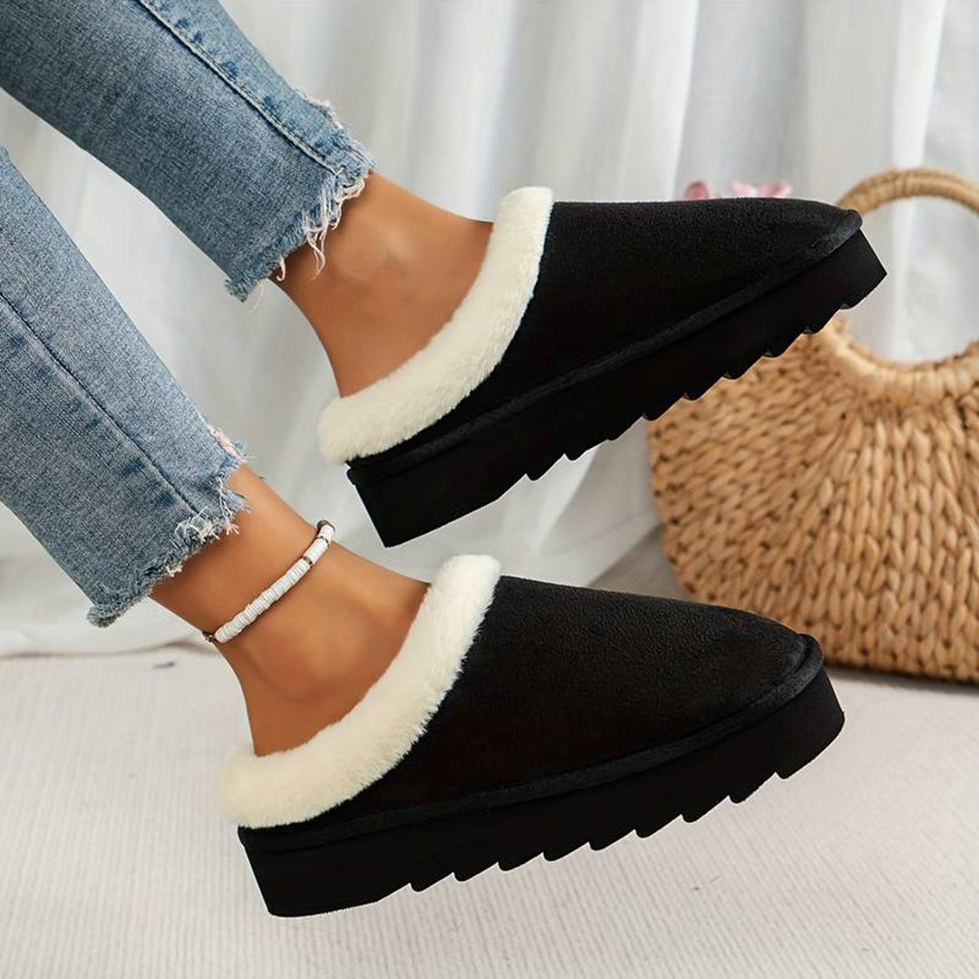 Women's Warm Slippers with a Sturdy Sole