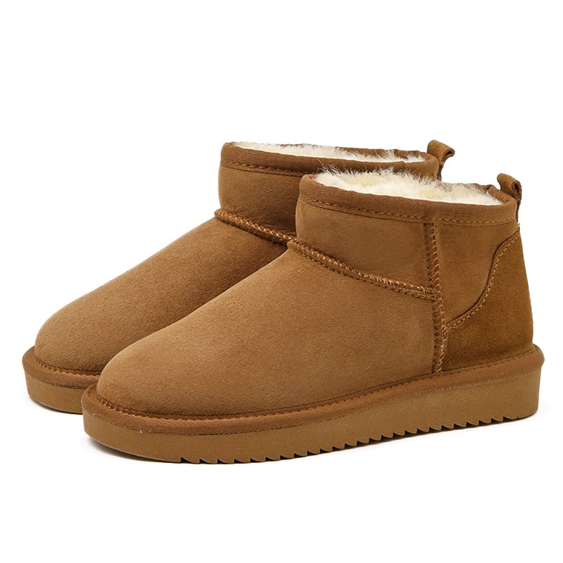 Women's Waterproof Ankle Boots with Warm Lining