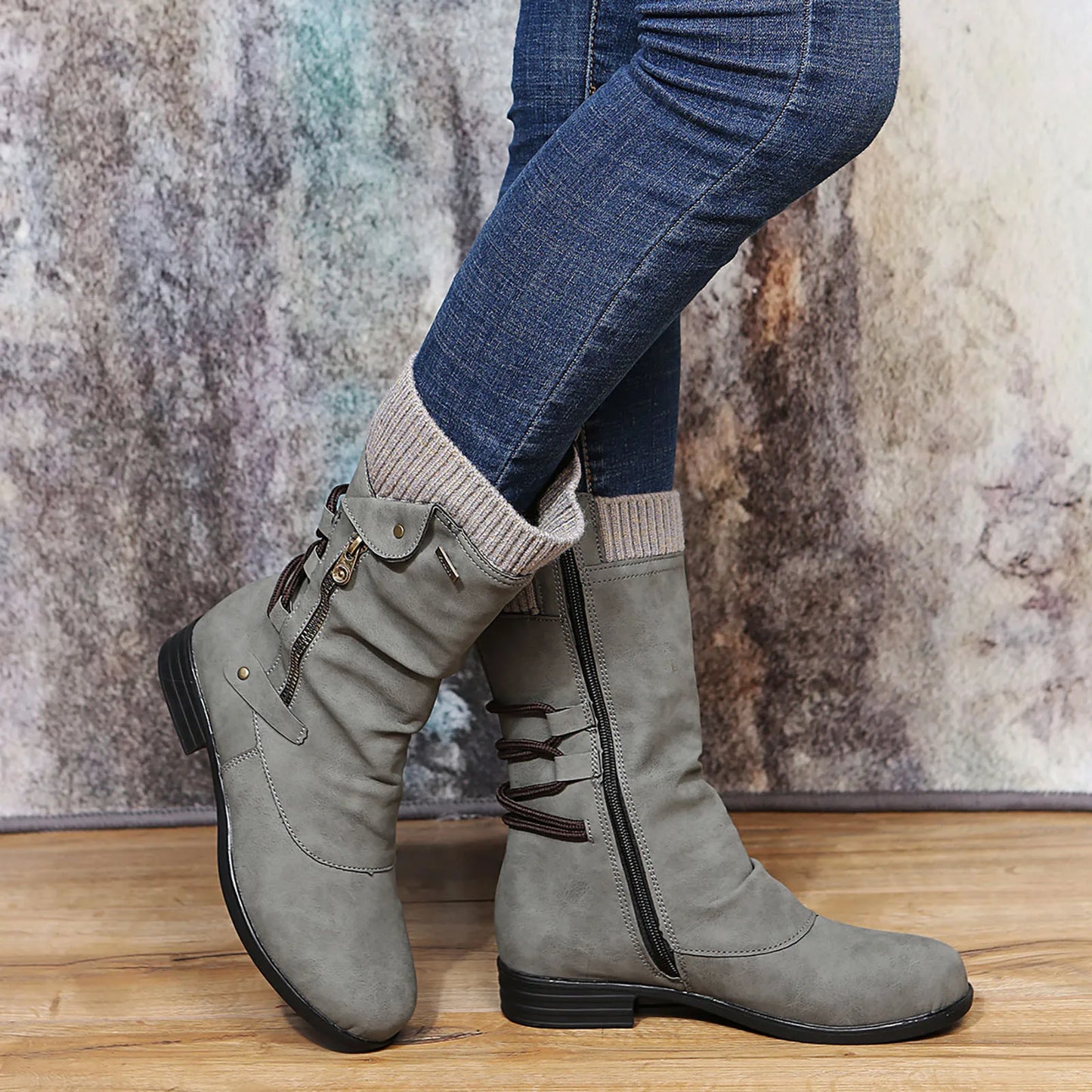 Women's Waterproof Leather Ankle Boots for Cool Days