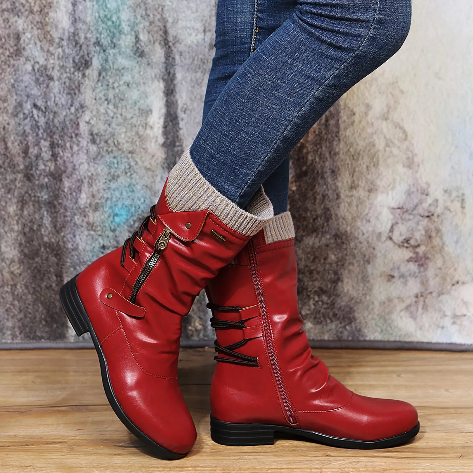 Women's Waterproof Leather Ankle Boots for Cool Days