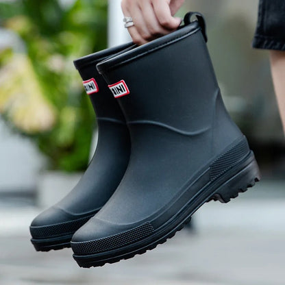 Women's Waterproof Mid-Calf Rain Boots