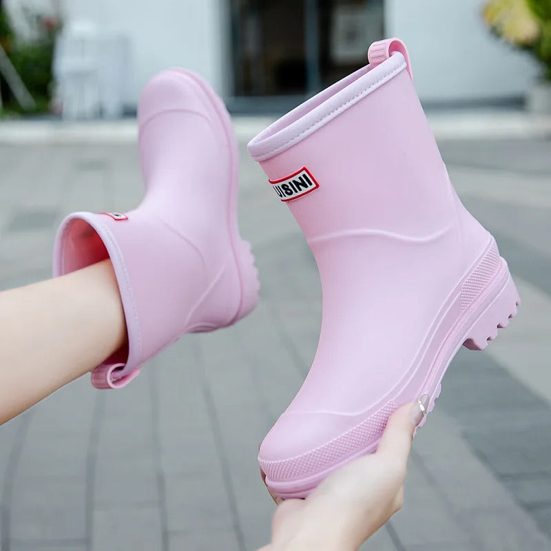 Women's Waterproof Mid-Calf Rain Boots
