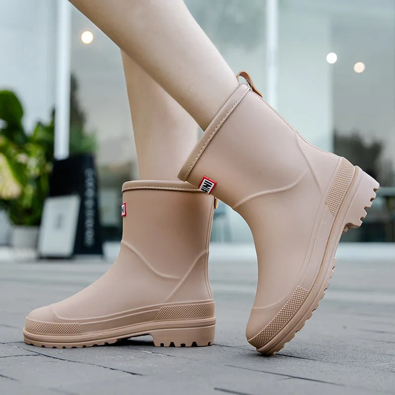Women's Waterproof Mid-Calf Rain Boots