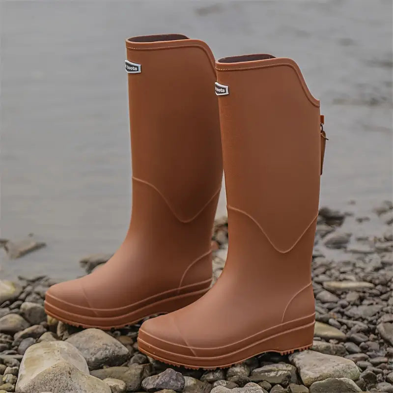 Women's Waterproof Rain Boots, Lightweight and Non-Slip
