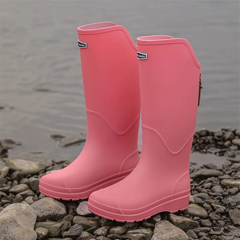 Women's Waterproof Rain Boots, Lightweight and Non-Slip