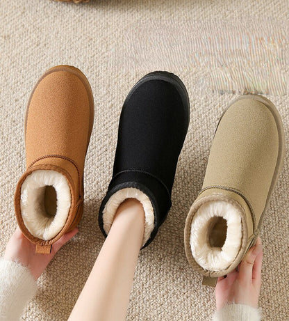 Women's Winter Ankle Boots with Faux-Fur Lining
